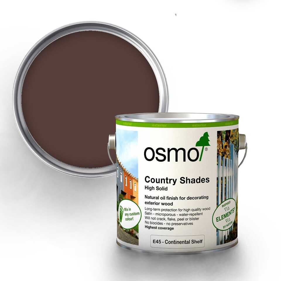 image 1 of Osmo Country Shades Opaque Natural Oil based Wood Finish for Exterior E45 Continental Shelf 750ml