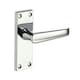 image 1 of Golden Grace 3 Pair Victorian Straight Lever Latch Handles in Polished Chrome Finish - 120mm x 40mm | Chrome | 3 Pairs