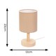 image 4 of ValueLights Nelly Pair of Natural Shade with Wooden Base Bedside Table Lamps