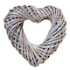 image 2 of Wicker Small Heart Shaped Wreath | Brown | Natural