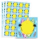 image 1 of Hawaiian Design 40mm Square Sticker sheet of 24