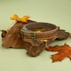 image 4 of HugglePets Legacy Leather Dog Collar - Tan N/A | S