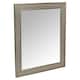 image 2 of URBNLIVING Wall Mounted Wooden Framed Mirror | Silver | 1