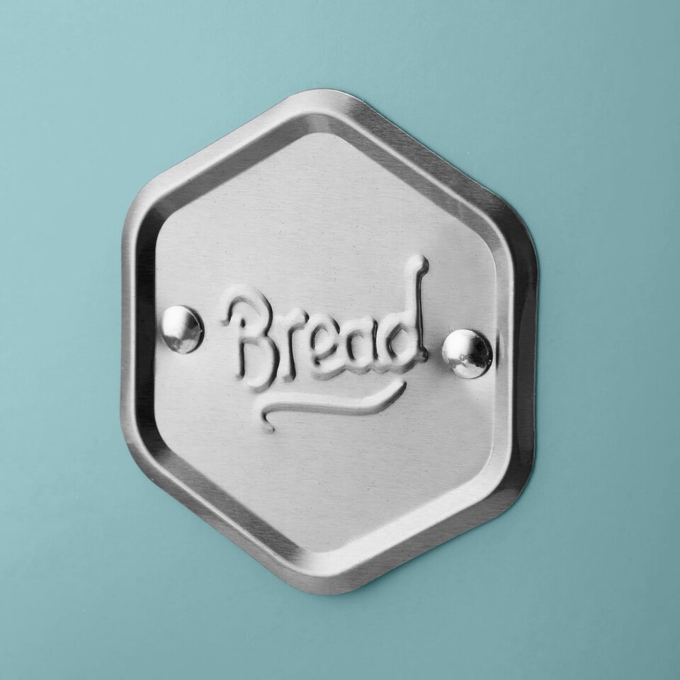 image 1 of Cooks Professional Bread Bin | Blue & Silver