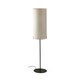 image 1 of Nila Table Lamp With Round Shade Matt Black With Off White Tall Shade
