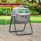 image 3 of Outsunny 160L Outdoor Tumbling Compost Bin with Dual Chamber, Grey