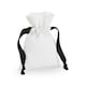 image 3 of Westford Mill Cotton Bag - Soft White/Black - 22cm x 15cm White | 22cm x 15cm