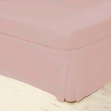Belledorm Easycare Percale Platform Valance - Powder Pink - Superking