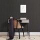 image 1 of Contemporary Wood Slat Ebony | Black | Ebony | 50cm x 10m