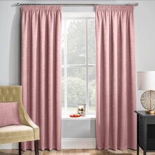 Enhanced Living Matrix Blush Pink 46 x 90 inch (117x229cm) Tape Top Thermal Noise reducing Dim Out Curtains (PAIR) | Pink | Blush | 2