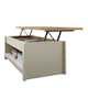 image 1 of Lisbon Lift Up Coffee Table Cream