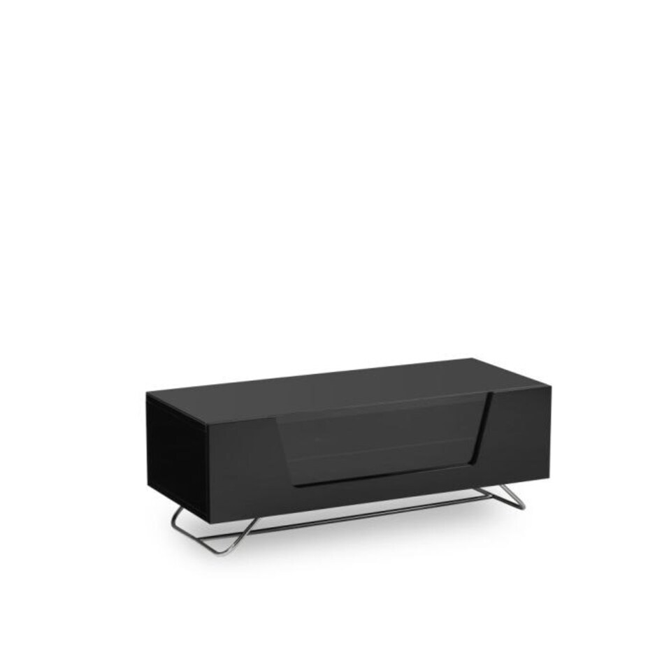 image 1 of Chromium TV-Stand with 1 Flap Black CRO2-1000CB-BLK | Black | Black | One Size | 53