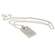 image 1 of West Ham United FC Silver Plated Dog Tag And Chain - Silver - One Size