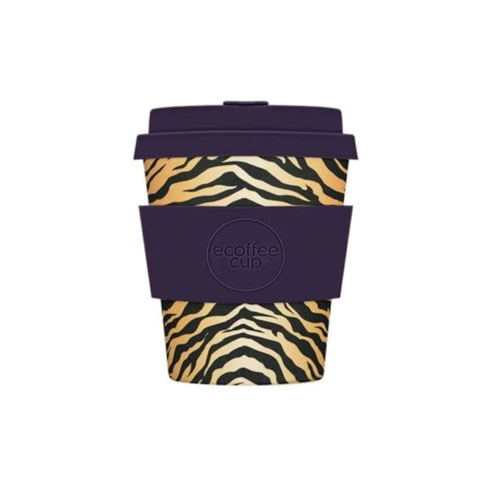 image 1 of Ecoffee Cup 8oz 240ml Reusable Eco-Friendly 100% Plant Based Coffee Cup with Silicone Lid & Sleeve - Melamine Free Travel Mug N/A | Colchesterfield
