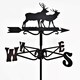 image 1 of Mini Stag Weathervane - Steel - L38 x W38 x H54 cm - Black