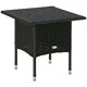 image 1 of Outsunny PE Rattan Outdoor Coffee Table, Easy Match Rattan Side Table, Brown