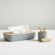 image 4 of Interiors by Premier Luxe Grey Toothbrush Holder With Divider, Sustainable Toothbrush Cup, Eco-friendly Toothbrush Holder Set