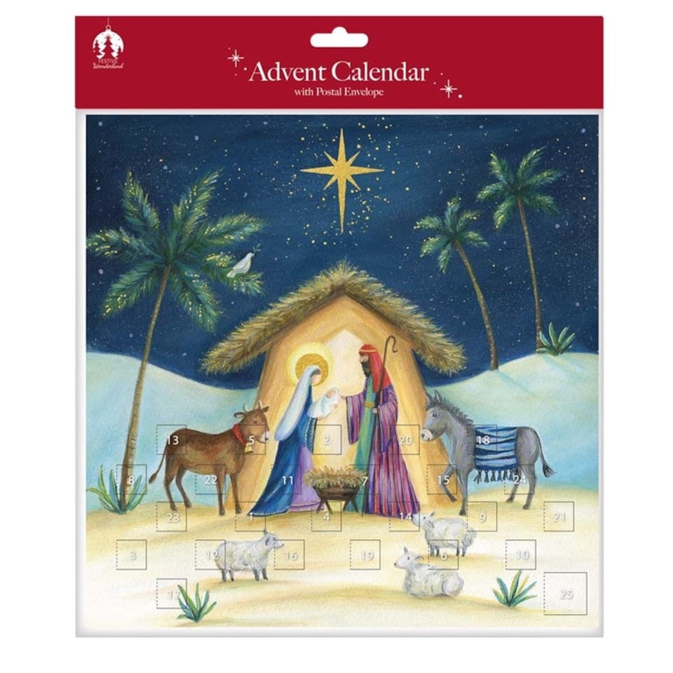 image 1 of Christmas Large Nativity Design Advent Calendar