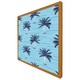 image 4 of Palm trees on blue (Picutre Frame) Black | M