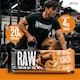 image 3 of Warrior RAW Protein Bars 12 x 75g – 20g High Protein Bar, Low Sugar High Fibre Oat Protein Flapjack – Protein Snacks, Meal Replacement Bars (Chocolate Peanut Butter)