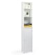 image 1 of VonHaus Holbrook White Tall Bathroom Cabinet Freestanding