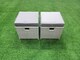 image 3 of Fimous Rattan Garden Outdoor Furniture Set 11 Seater Rattan Garden Sofa Set with 2 Small Footstools Light Grey Mixed