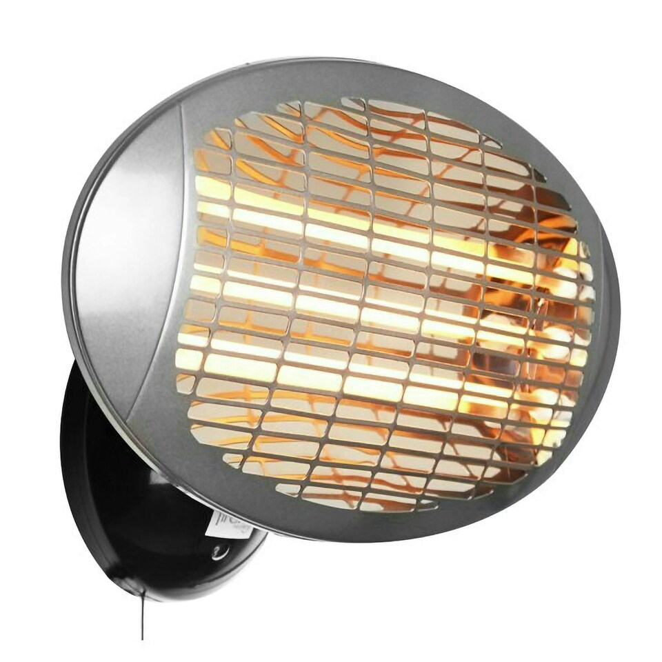 image 1 of Wall Mounted Quartz Bulb Electric Heater 3 Power Settings 2kW IPX4