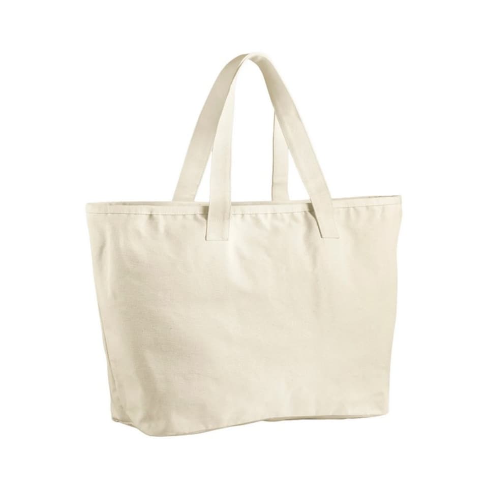 image 1 of Westford Mill Canvas Heavy Duty Tote Bag | Multi | Natural | 1