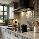 image 2 of Colourful Beach Splash Back | White
