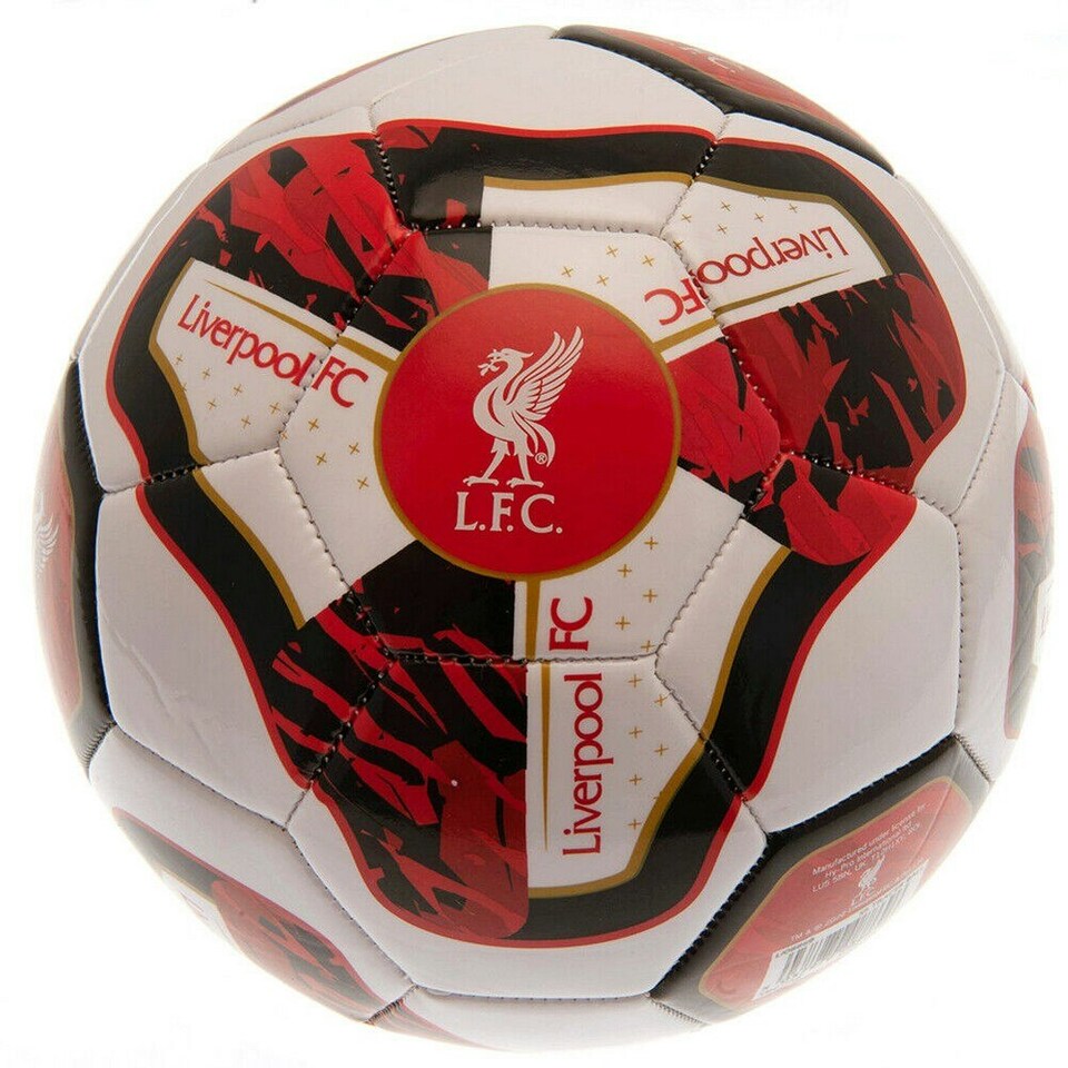 image 1 of Liverpool FC Tracer PVC Football - Red/White/Black - 5