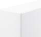 image 7 of Narrow High Gloss 2 Tier Shoe Cabinet | White | White