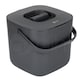 image 1 of Dihl 7 Litre Indoor Kitchen Compost Caddy Bin, with Strainer and Odour Seal, 7L, Recycle Organic Waste, Anthracite