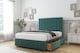 image 3 of Sloomy Kingsley Emerald Plush Divan Bed With Mattress No Drawers With 26" Strutted Headboard & 12" Matching Footboard 2'6 Small Single | Green | Emerald | Small Single | 1