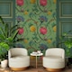 image 3 of Belgravia Forbidden Fruit Wallpaper - Green/Red/Yellow - 32.1ft x 21in Green