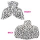 image 5 of Velour Dalmatian Print Cape Black | XL
