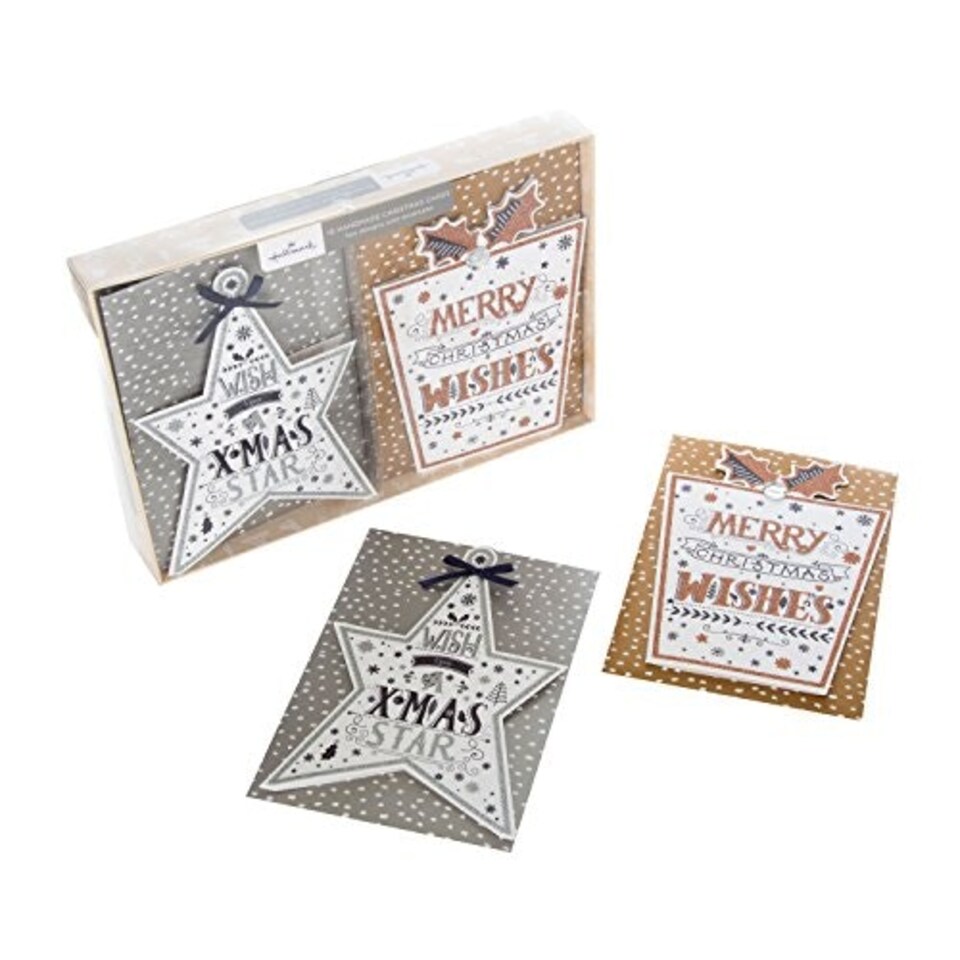 image 1 of Hallmark Handmade Christmas Card Pack "Fantastic" - Pack of 10