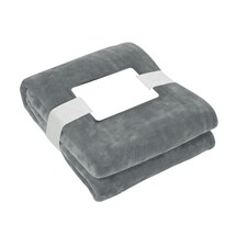 MidOcean Logan RPET Fleece Blanket - Stone Grey - One Size Grey