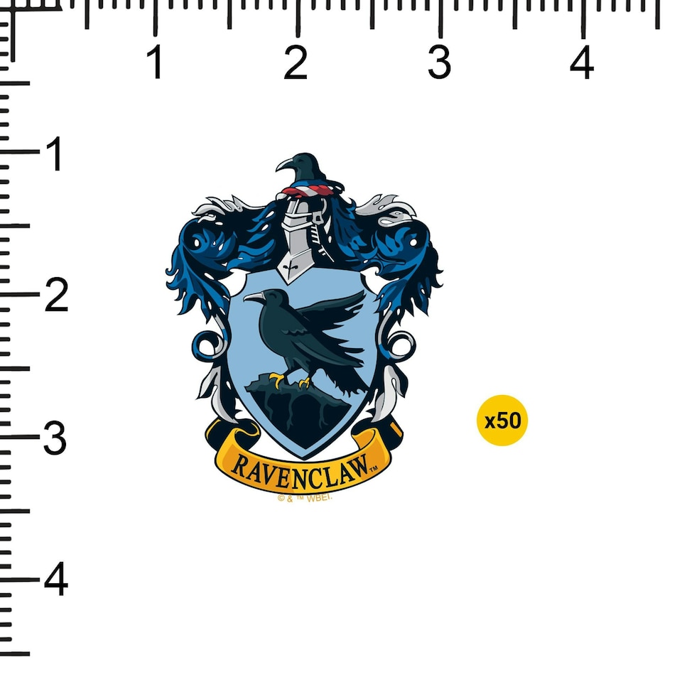 image 1 of Harry Potter Deluxe Ravenclaw Crest Stickers (Pack of 100) - Multicoloured - One Size