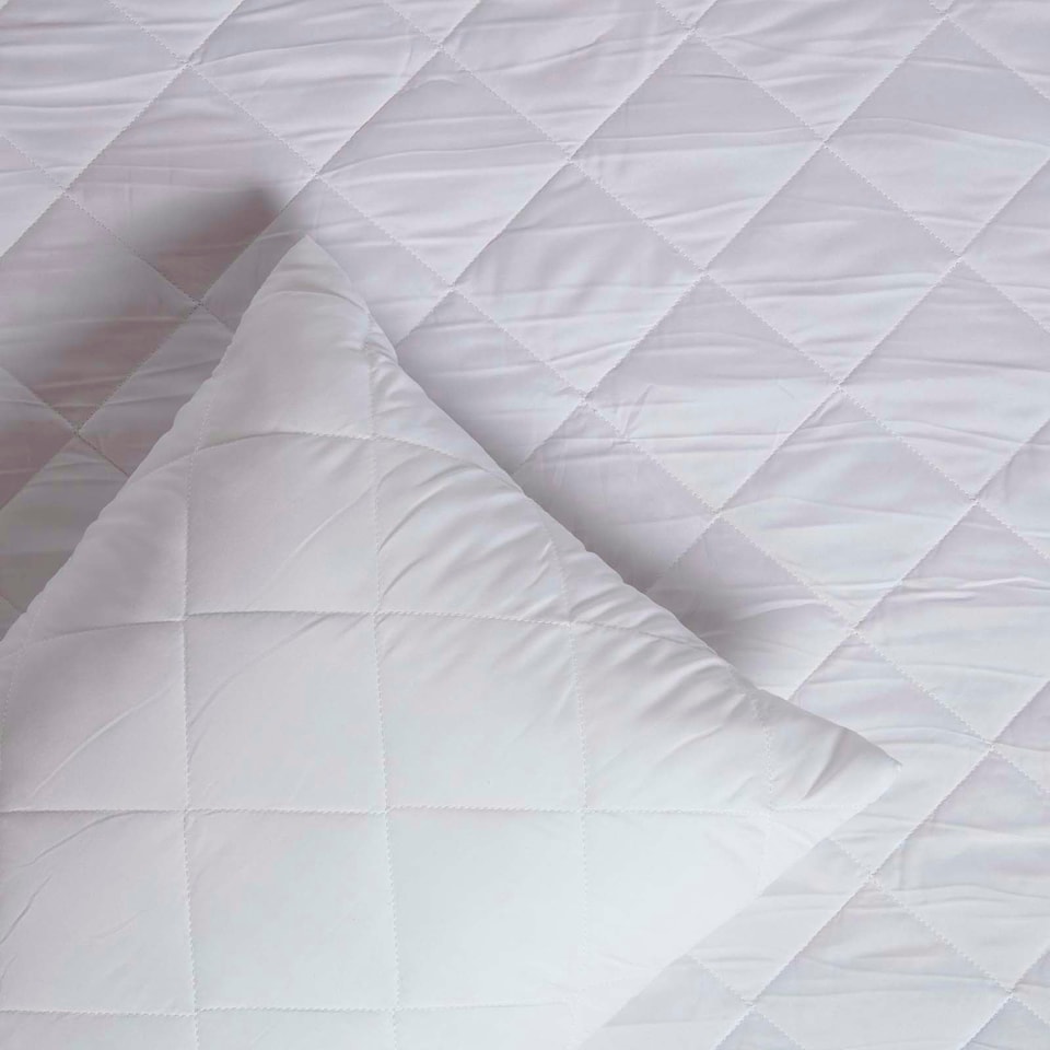 image 1 of Homescapes Anti Allergy Pillow Protectors - Pack of 4 White