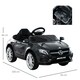 image 7 of HOMCOM 6V Licensed Mercedes Benz Kids Ride On Car W/ Remote Light Music Black