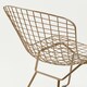 image 4 of Interiors by Premier Bronze Metal Grid Frame Wire Chair, Comfortable Seating Garden Wire Chair, Easy Cleaning Wire Frame