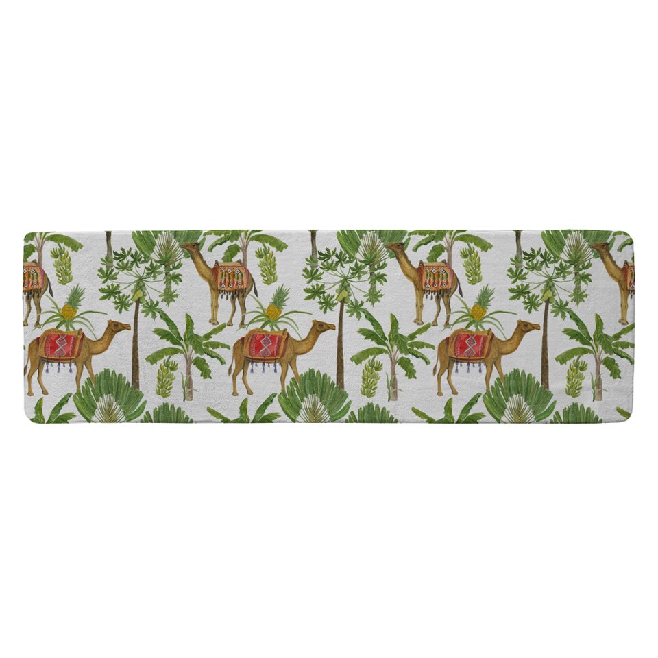 image 1 of Camels & Palm Trees Runner Rug | Multi
