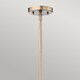 image 2 of Congress 1 Light Dome Ceiling Pendant Brushed Caramel Clear Glass, E27