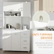 image 6 of HOMCOM Freestanding Kitchen Cupboard Storage Unit  Drawers Handles Shelf