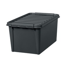 SmartStore Plastic All Purpose Storage Black Box, Recycled 45 - 47L