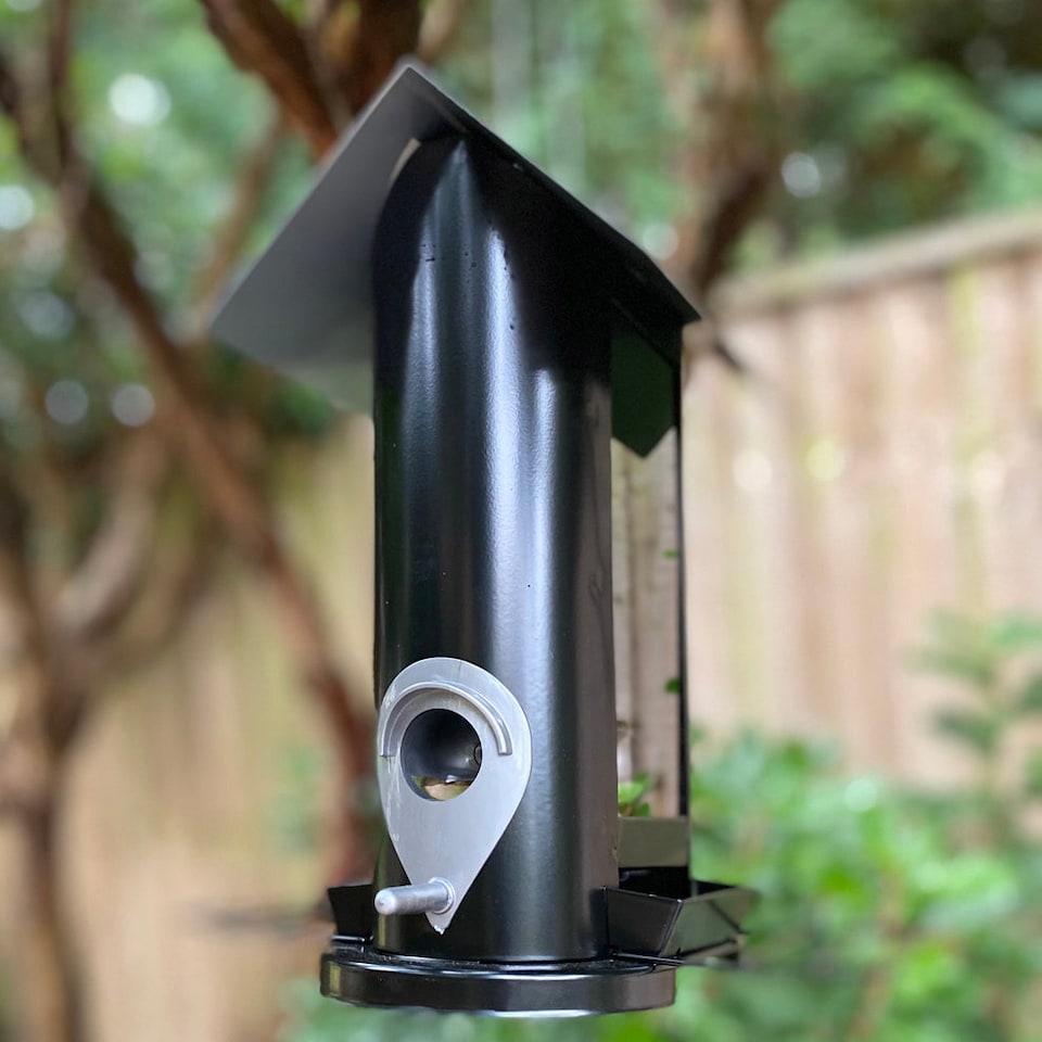 image 1 of Wentworth Bird Seed Feeder with 4 Feeding Ports (Set of 2)