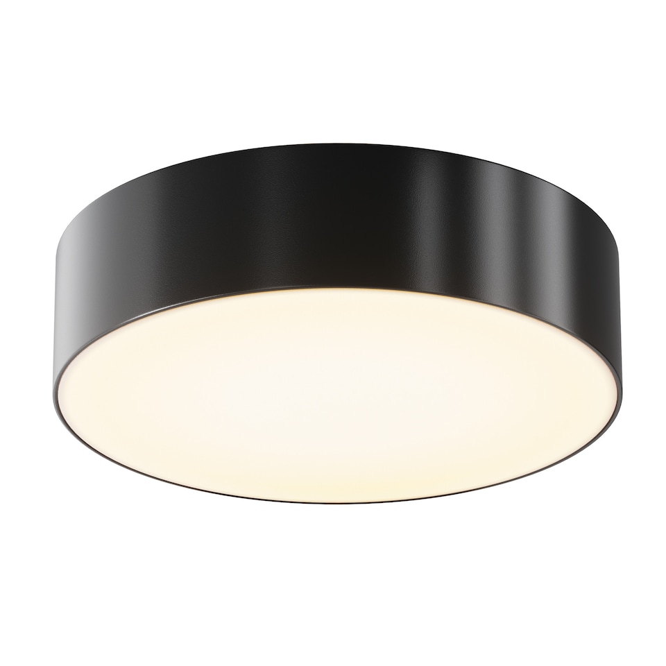 image 1 of Zon Ip 22cm Outdoor Surface Mounted Downlight Black 3000K 2200lm IP65