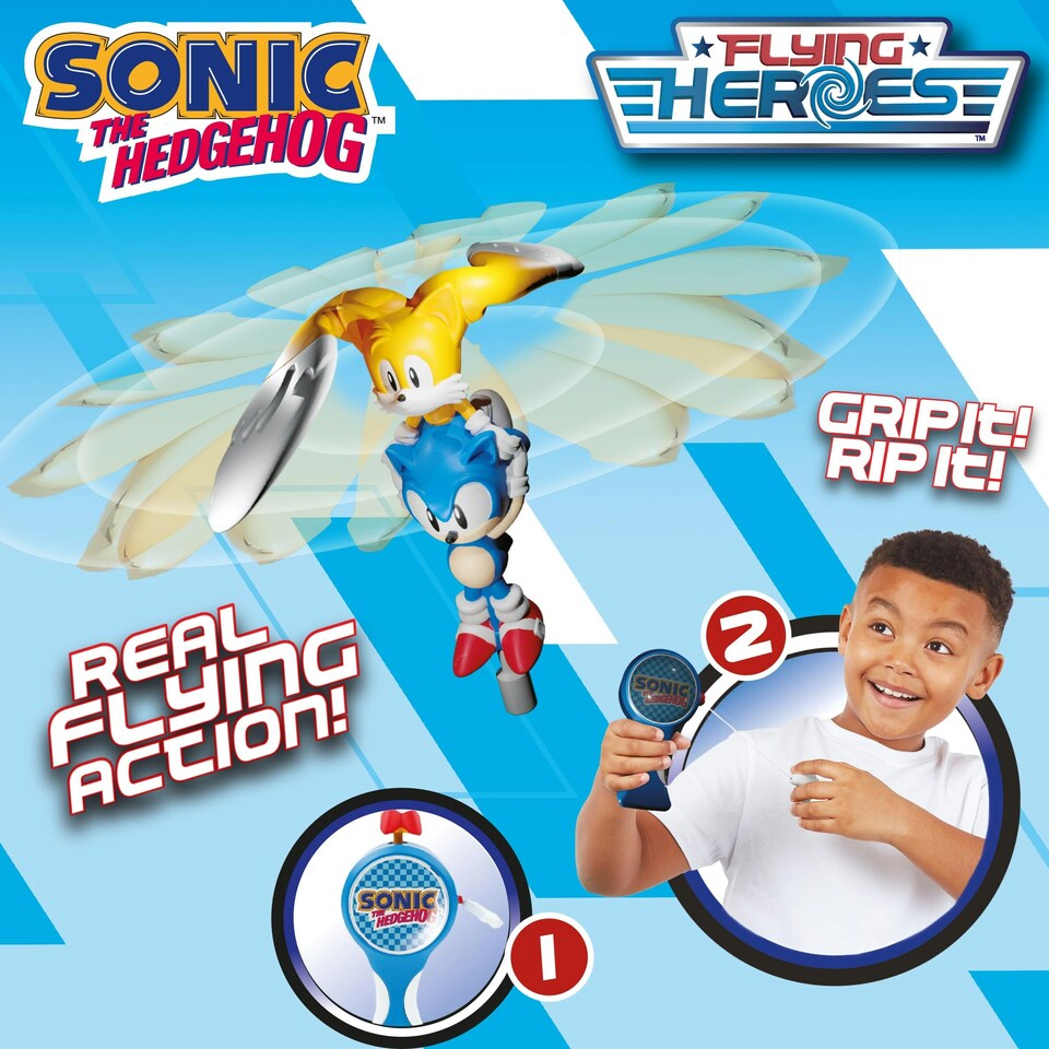 image 1 of FLYING HEROES SONIC THE HEDGEHOG AND TAILS - Character Options - 0FH-07981