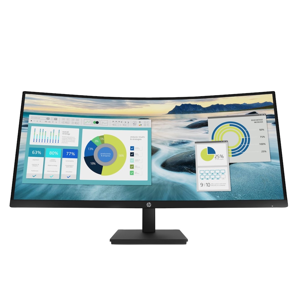HP P34hc Computer Monitors - 34 Inches - Black - Tesco Groceries