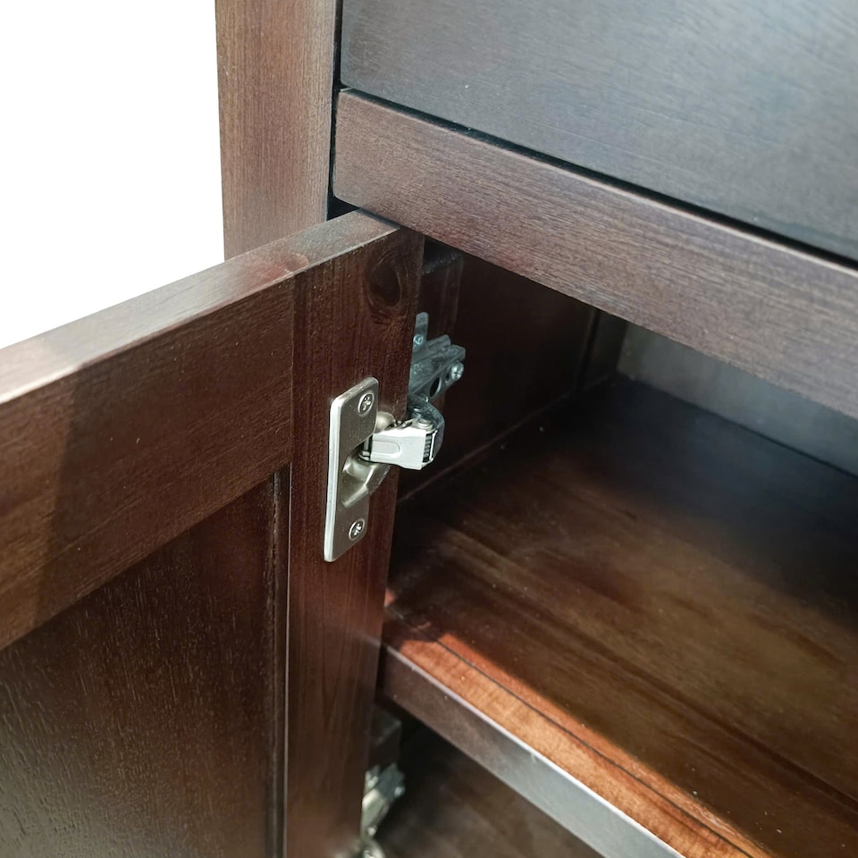 image 1 of Duchy Acacia Large Sideboard Cabinet - Fully Assembled By Roseland Furniture